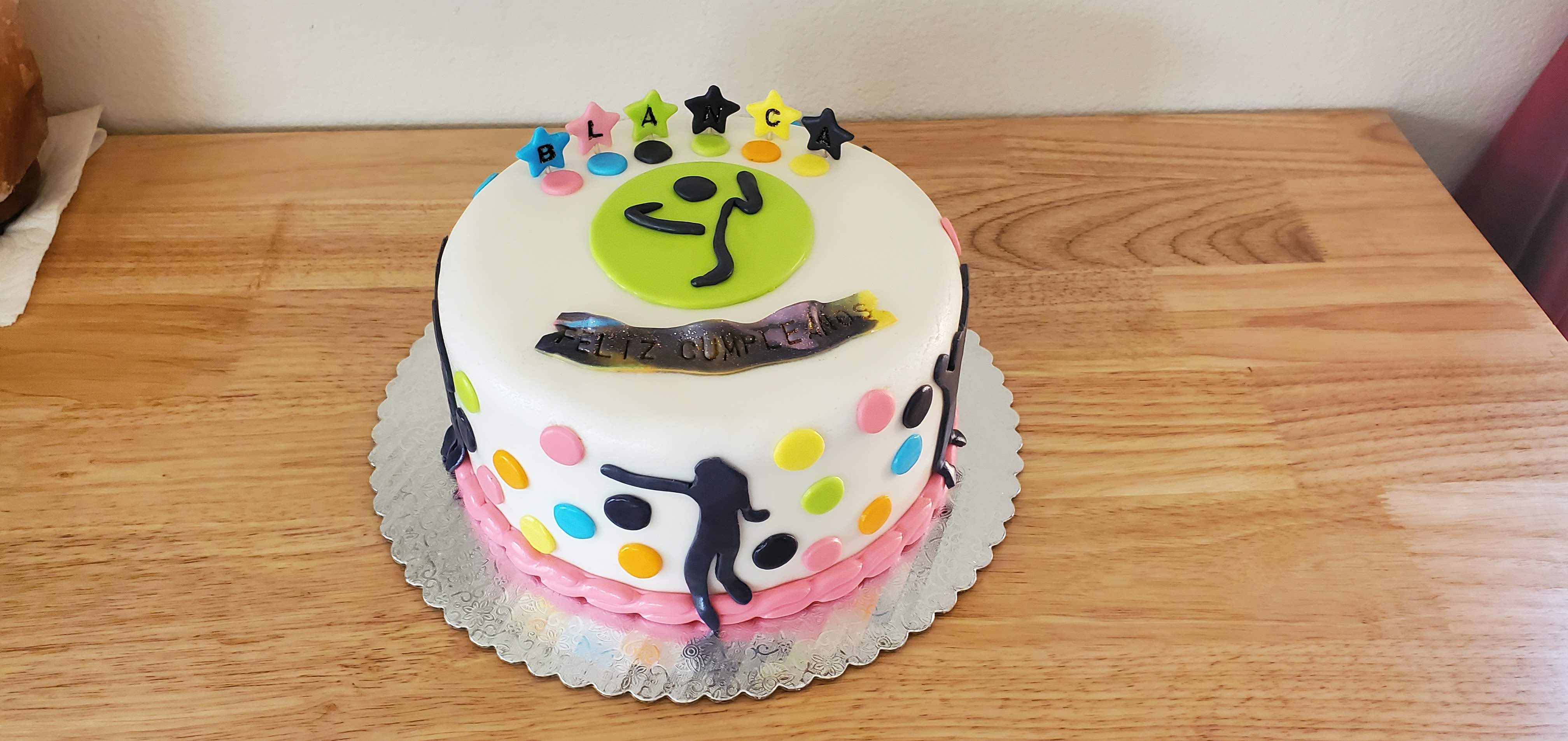 Colorful Children's Birthday Cake